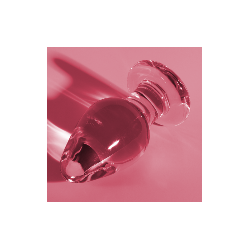 série nebula par ibiza - modèle 3 plug en verre rose 11 cm -ou- 5 cm