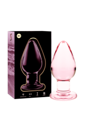 série nebula par ibiza - modèle 3 plug en verre rose 11 cm -ou- 5 cm