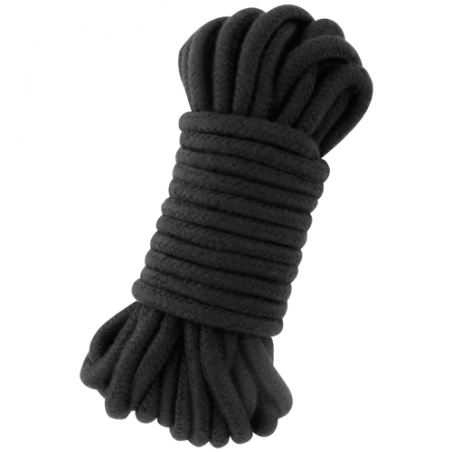 corde shibari coton 10m noir - darkness