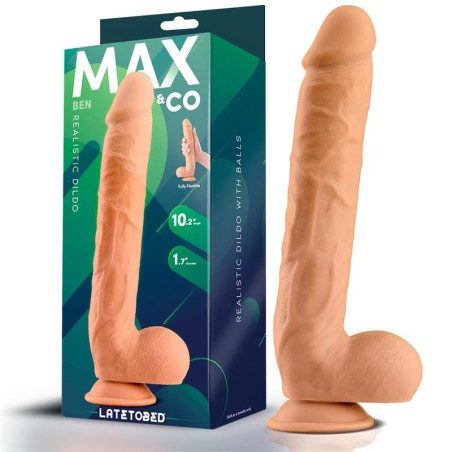 Ben Gode ​​réaliste MAX & CO testicules 10,2" Naturel