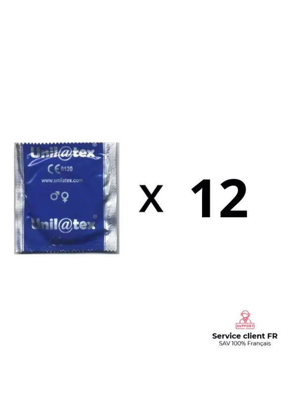 préservatifs naturels, fins, points et striés, lot de 12