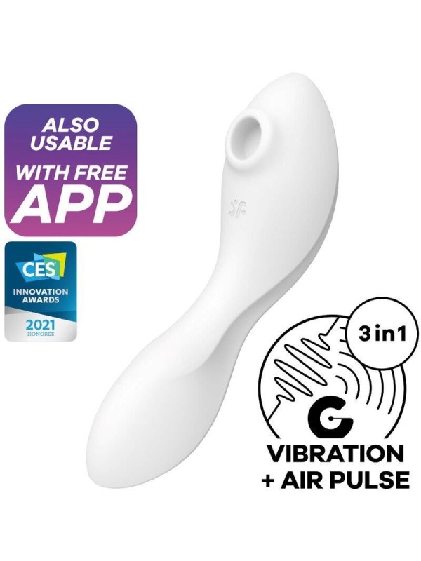 Trinity 5 Curvy avec app Satisfyer Connect Blanc