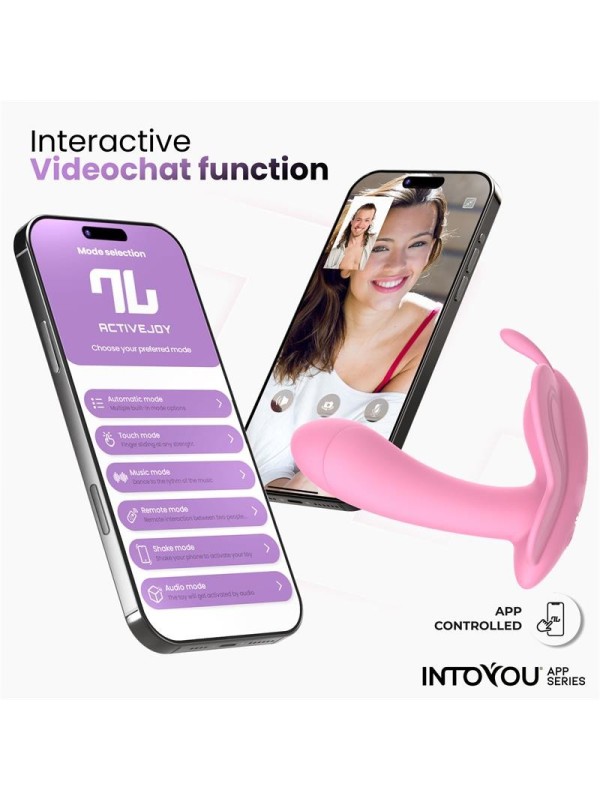 Stimulateur Wingy Butterfly avec app (rose)