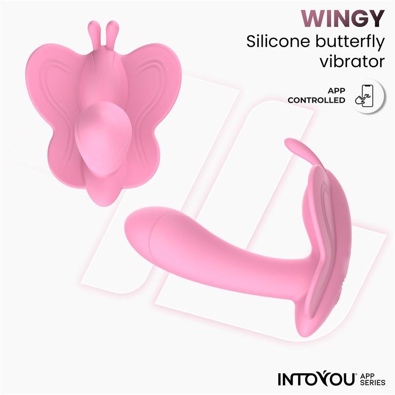Stimulateur Wingy Butterfly avec app (rose)