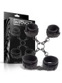Ensemble de menottes pour chevilles et poignets (cuir vegan)