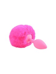 Plug anal avec queue rose