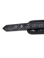 Menottes réglables pour chevilles (saphir) en cuir vegan