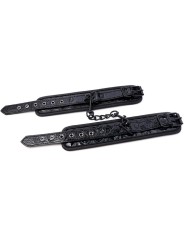 Menottes réglables pour chevilles (saphir) en cuir vegan