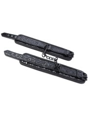 Menottes réglables (saphir) en cuir vegan