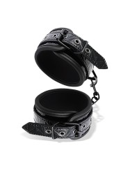 Menottes réglables (saphir) en cuir vegan