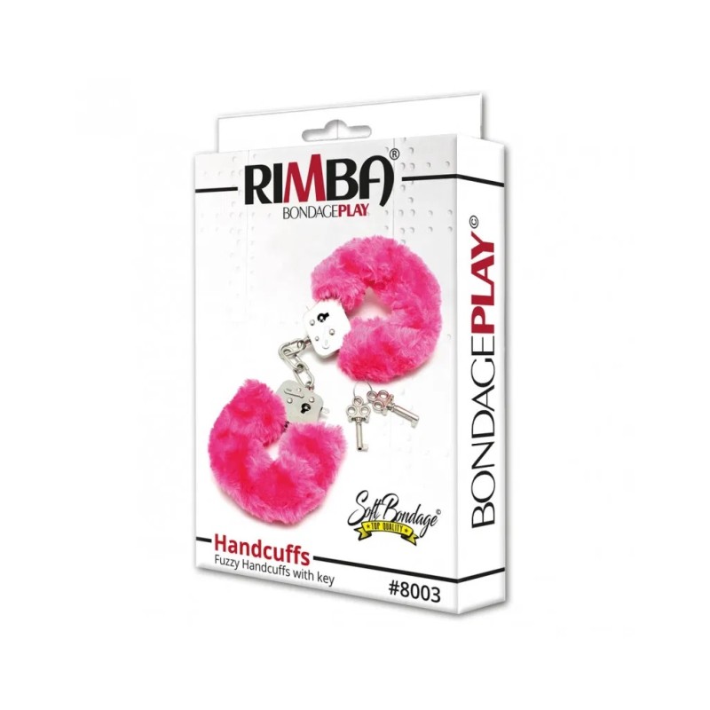 menottes métalliques aux poils de léopard