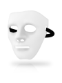 Ohama - Masques, Masque blanc, taille unique