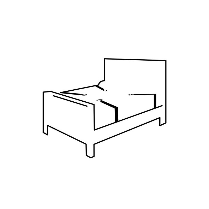 Darkness - Ensemble de retenue pour lit