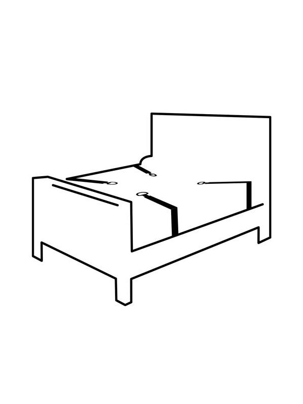 Darkness - Ensemble de retenue pour lit