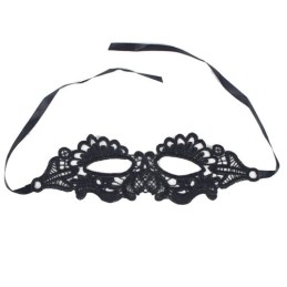 Queen Lingerie - Masque pour les yeux noir, taille unique