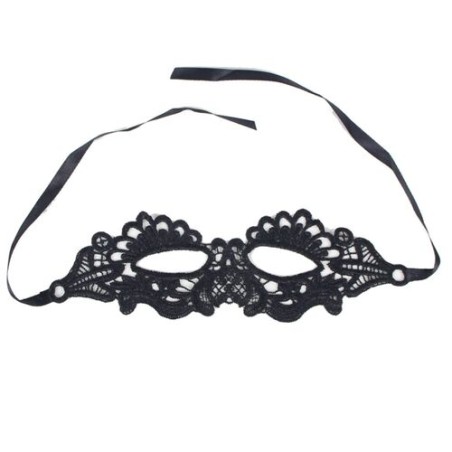 Queen Lingerie - Masque pour les yeux noir, taille unique
