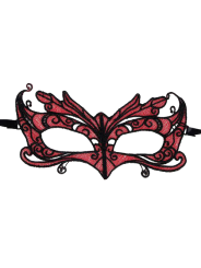 Queen Lingerie - Masque pour les yeux en dentelle rouge