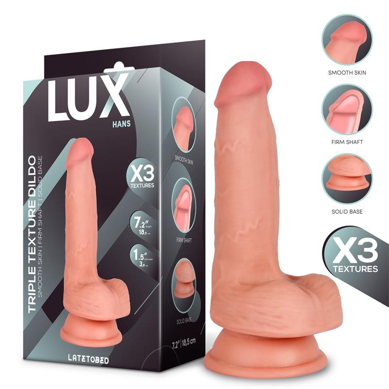 Gode triple densité Hans avec boules 18,3 cm