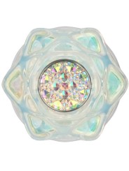 Plug anal Gemoria en silicone avec centre en cristal multicolore