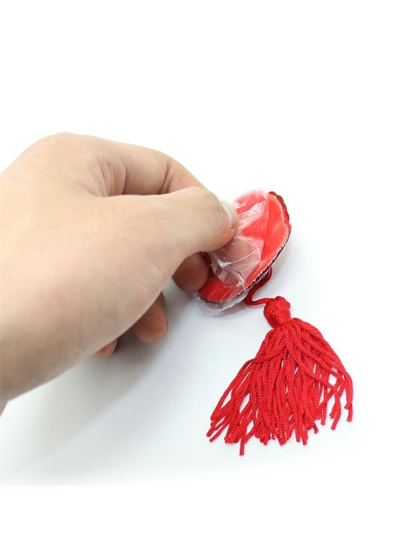 Cache-tétons cur autocollants à paillettes rouges