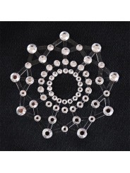 Cache-tétons flocon de neige blanc