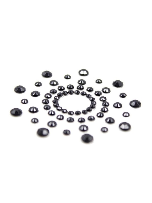 Cache-tétons flocon de neige noir