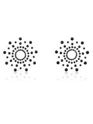 Cache-tétons flocon de neige noir