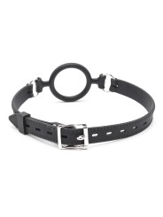 Bâillon anneau ouvert noir de 5 cm