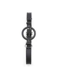 Bâillon anneau ouvert noir de 5 cm