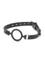 Bâillon anneau ouvert noir de 5 cm