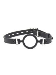 Bâillon anneau ouvert noir de 5 cm