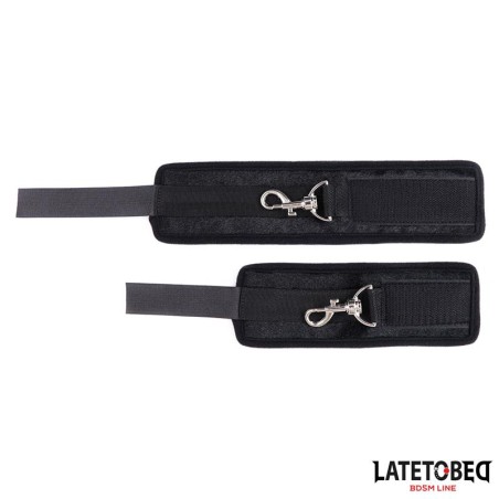 Ligotes de lit noires réglables