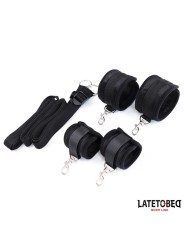 Ligotes de lit noires réglables