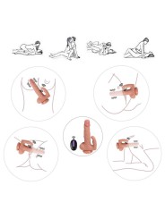 Gode Haydon avec 20 modes de vibration et stimulateur clitoridien