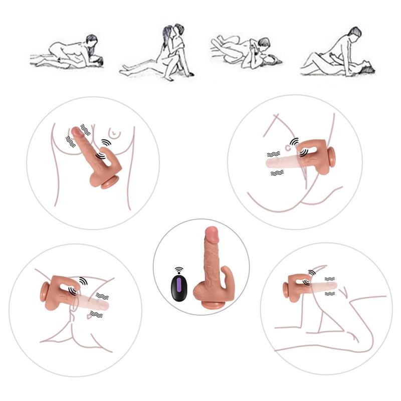 Gode Haydon avec 20 modes de vibration et stimulateur clitoridien