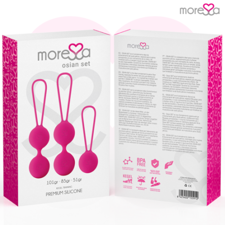 Coffret silicone Moressa Osian Premium rose (Osian One - 51 g | Osian Two - 101 g | Osian Three - 85 g)