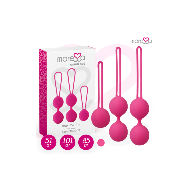 Coffret silicone Moressa Osian Premium rose (Osian One - 51 g | Osian Two - 101 g | Osian Three - 85 g)
