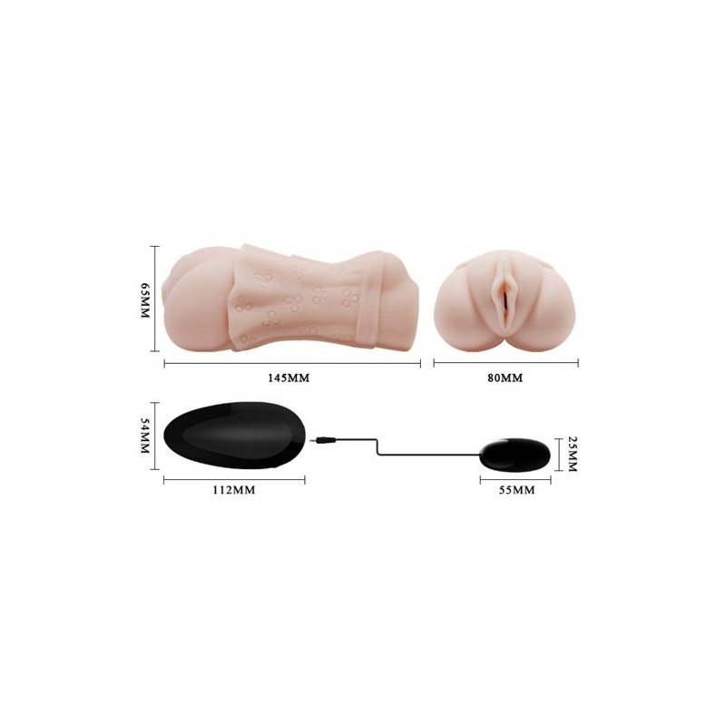Masturbateur Crazy Bull Water Skin avec vibromasseur 2