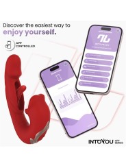 Vibromasseur Mouty avec fonction mordiller et retourner, avec application