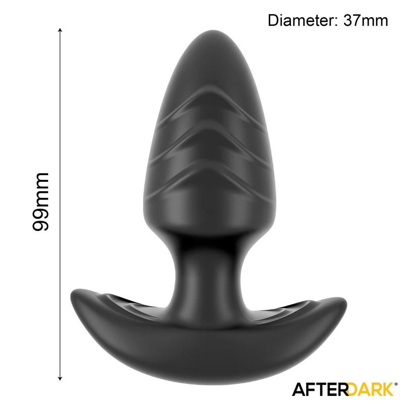 Plug anal vibrant Frank avec rotation à 360° et télécommande