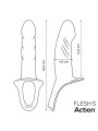 Harnais gode gode creux silicone qual sup taille S