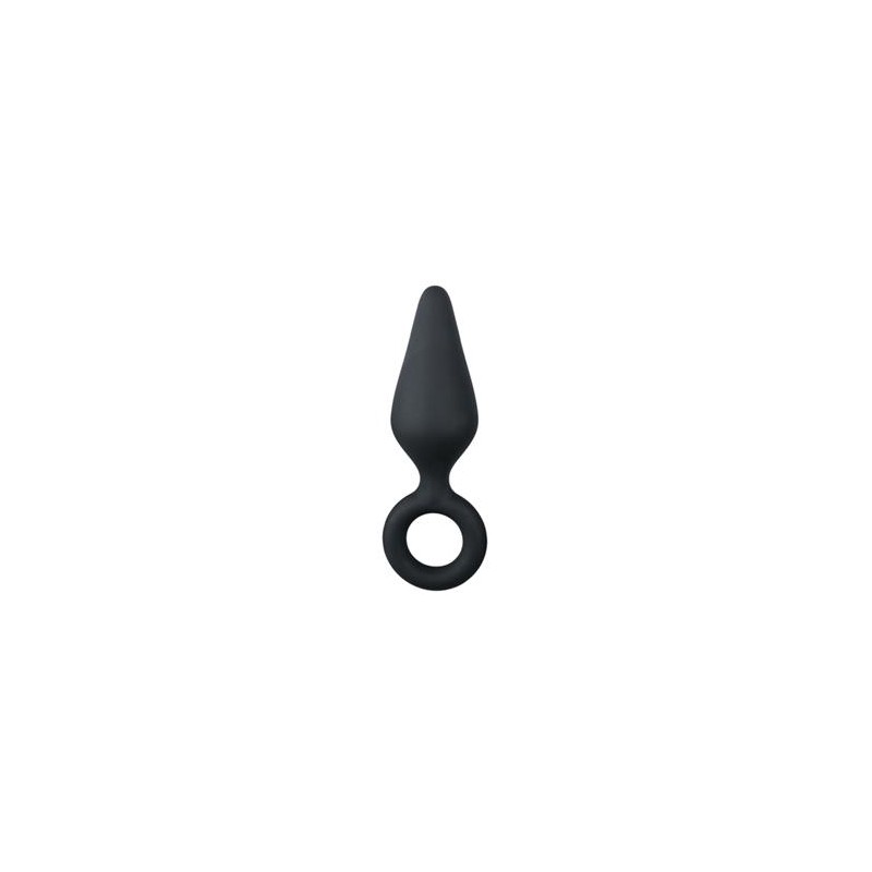 Plug pointy silicone noir Petit