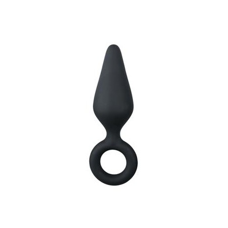 Plug pointy silicone noir Petit