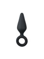 Plug pointy silicone noir Petit