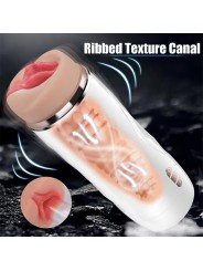 Masturbateur masculin automatique Riley, vibrant et aspirant