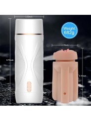 Masturbateur masculin automatique Riley, vibrant et aspirant