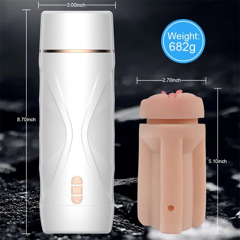 Masturbateur masculin automatique Riley, vibrant et aspirant