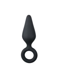 Plug Pointy silicone noir moyen