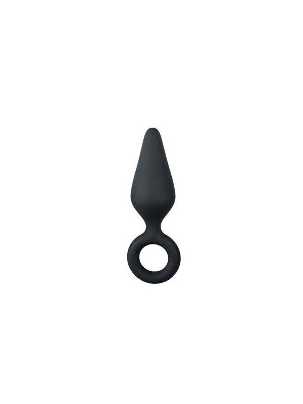 Plug Pointy silicone noir moyen