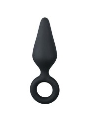 Plug pointy silicone noir large